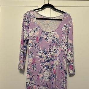 COPY - Lilly Pulitzer Zayda Maxi Dress Trunks In The Air design Lilac xl